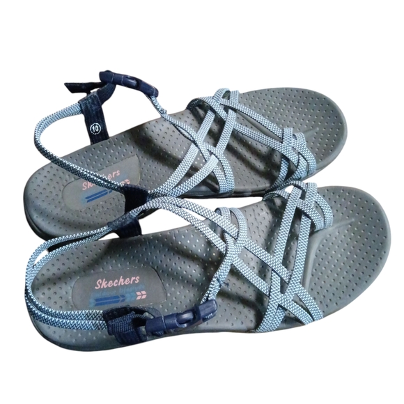 Skechers Shoes - Skechers Women's Navy Strappy Sandals Women's Size 10 (Outdoor Lifestyle)